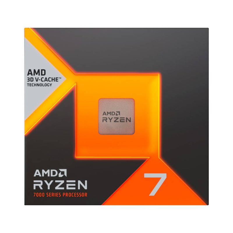 Processeur AMD Ryzen 7 7800X3D « Zen 4 » 8 cœurs 4,2 GHz avec Turbo Boost 5,0 GHz, 104 Mo de cache, socket AM5